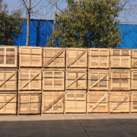厂里100多个木包装箱处理（每个月都有）