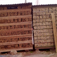 大量二手竹材木材处理