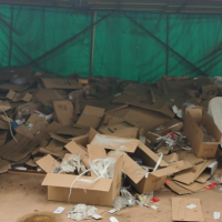 厂里大量废纸箱处理