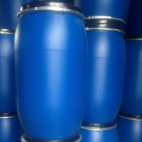 酒厂一批200L蓝色法兰桶处理